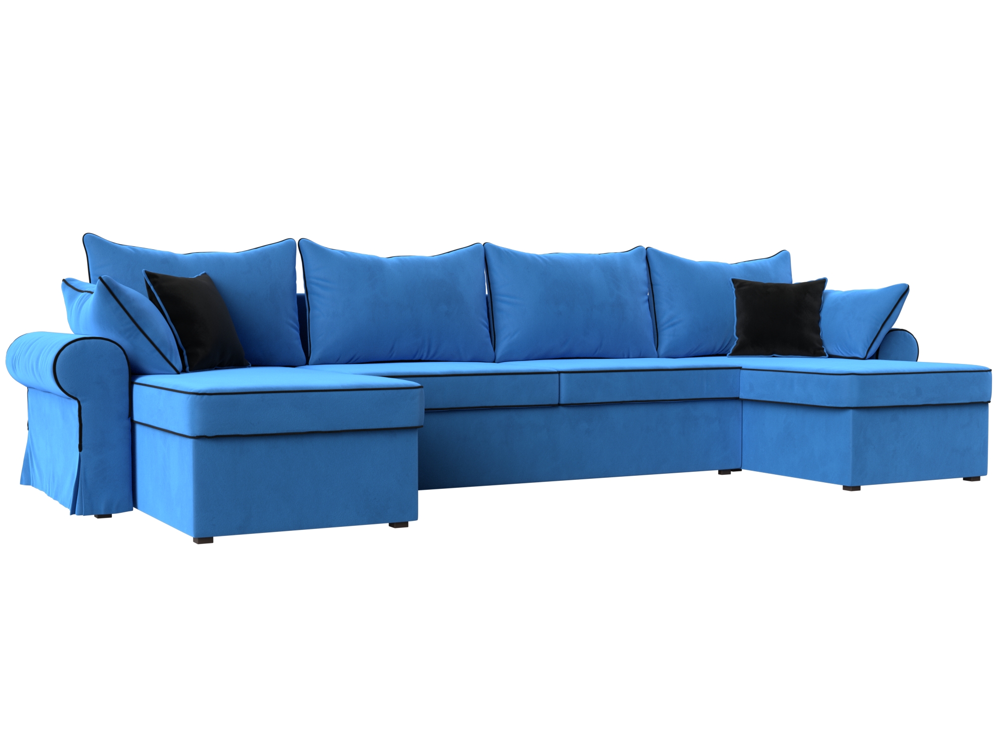 П-образный диван Элис (Голубой)