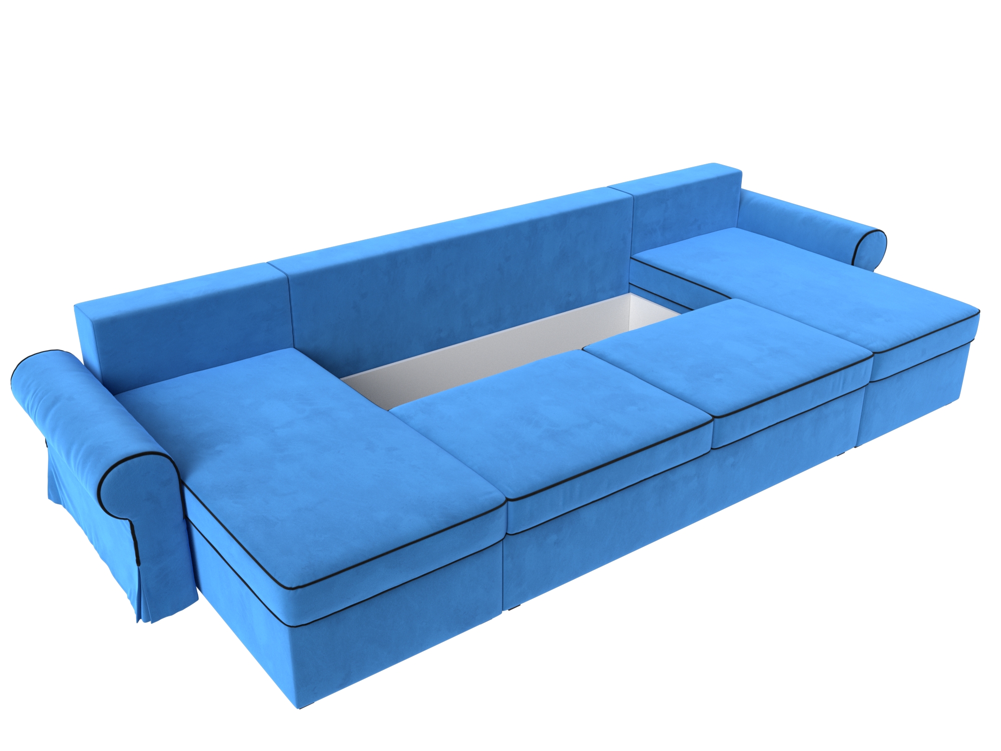 П-образный диван Элис (Голубой)