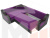 Угловой диван Митчелл левый угол (Фиолетовый\Черный)