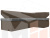 Кухонный угловой диван Омура правый угол (Серый\Коричневый)