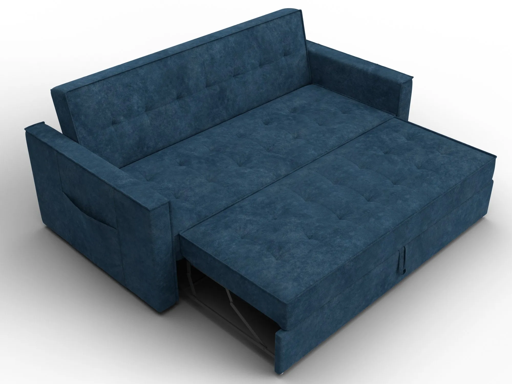 Диван прямой Лига-104 (160) ( BRUT 11 синий )