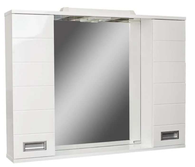 Шкаф-зеркало Cube 90 Эл. Домино 