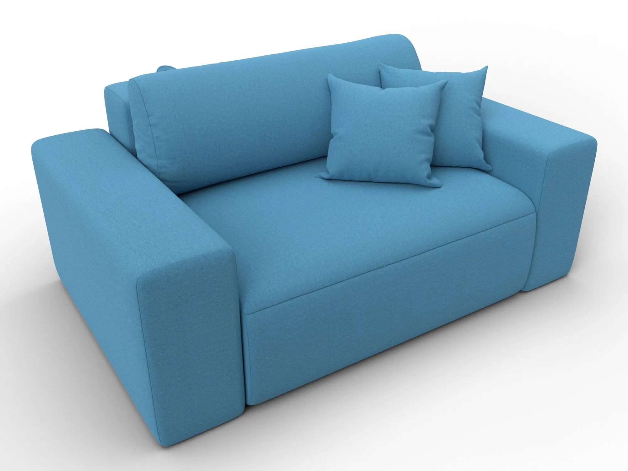 Кресло Лига-036 НПБ ( Амур голубой )