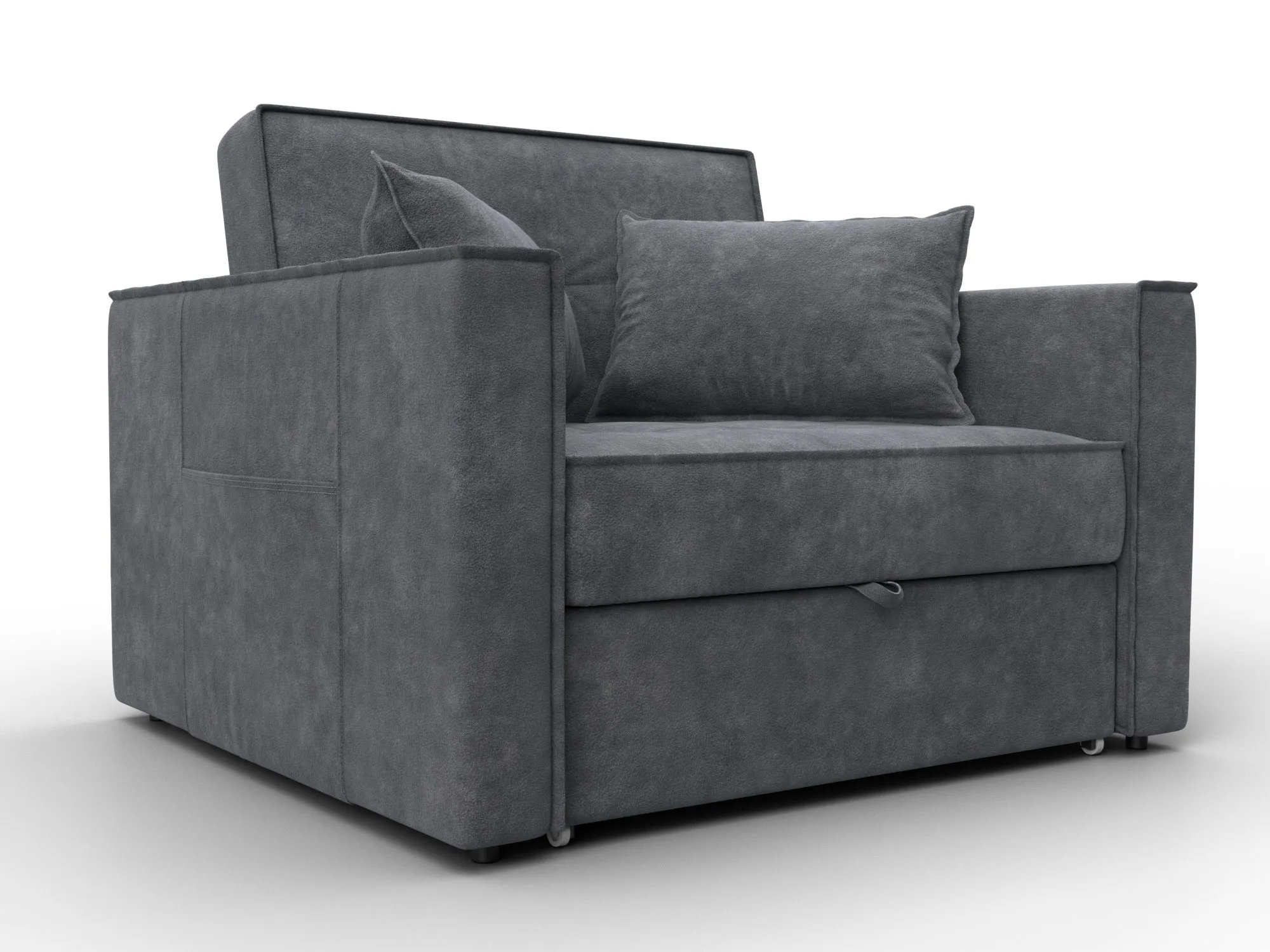 Кресло-кровать Лига-104 (80) ( BRUT 16 темно-серый )