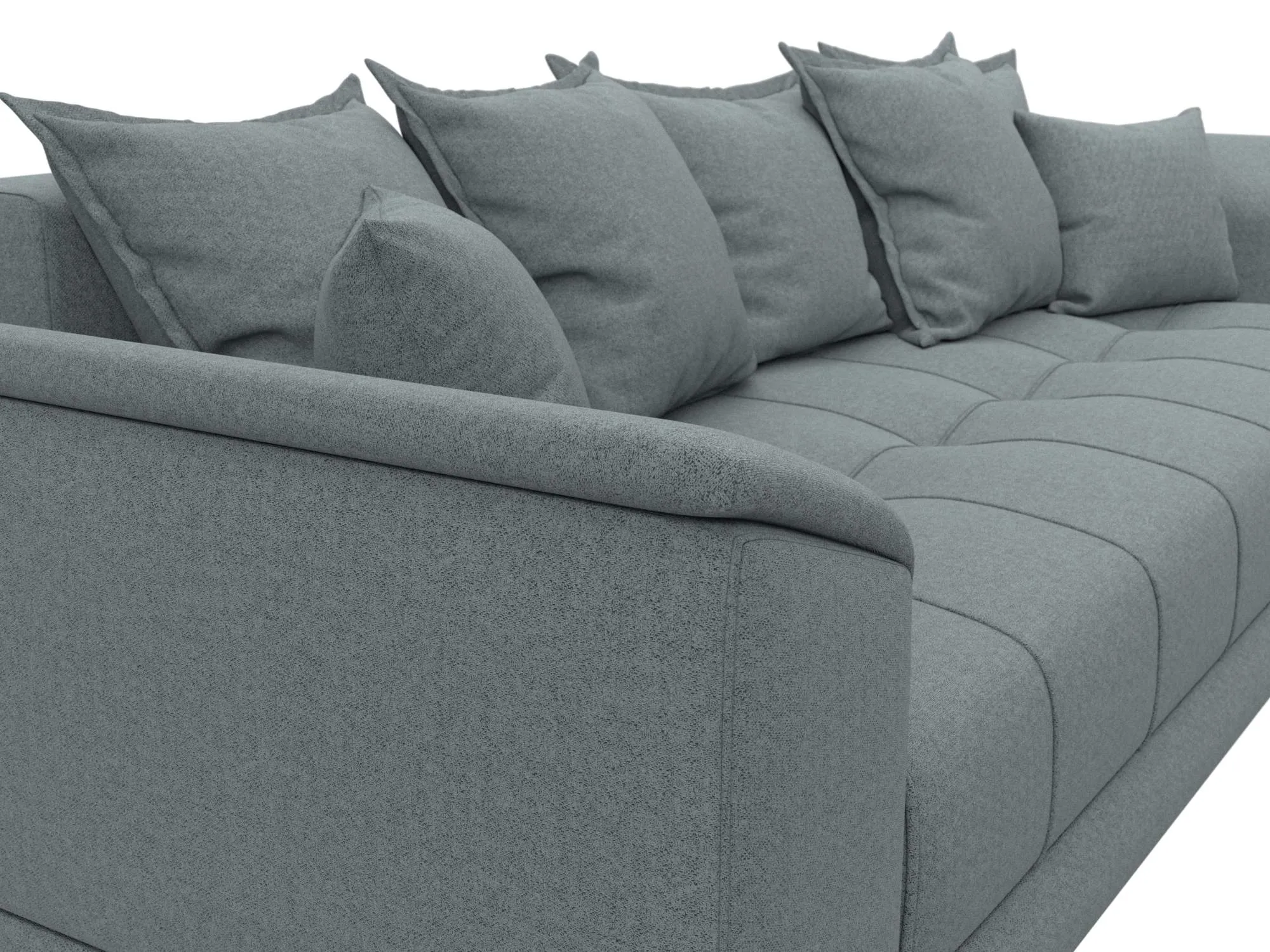 Диван прямой НордСтар НПБ ( Амур 07 серый )