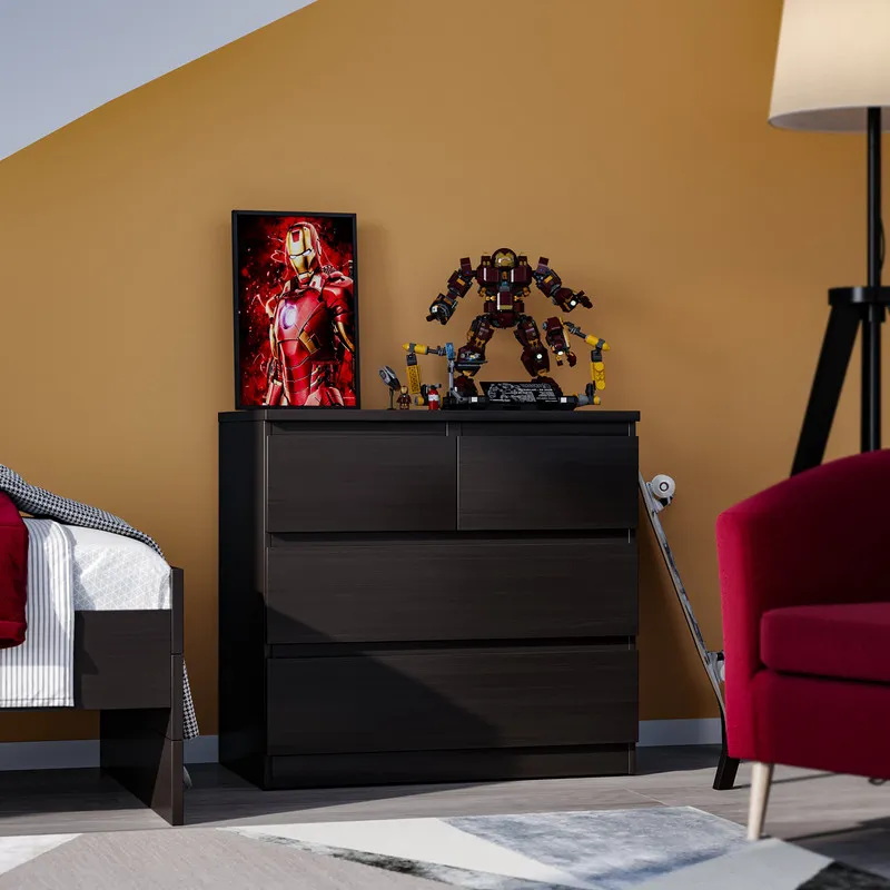 2.05.02.050.5 МАЛЬТА комод 2+2 ящика 80х76 Дуб Венге RU