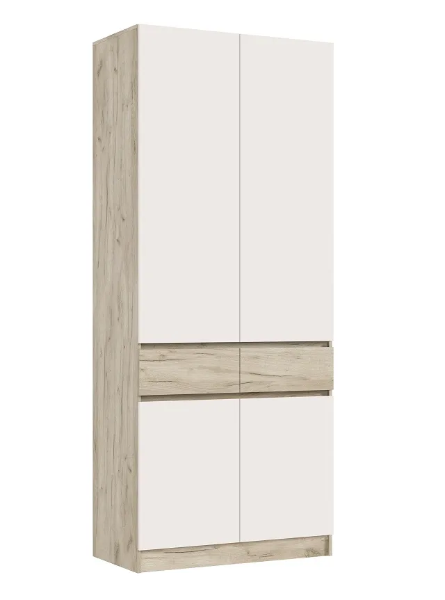 Шкаф Роджина 2-х створчатый (крафт серый/кашемир)