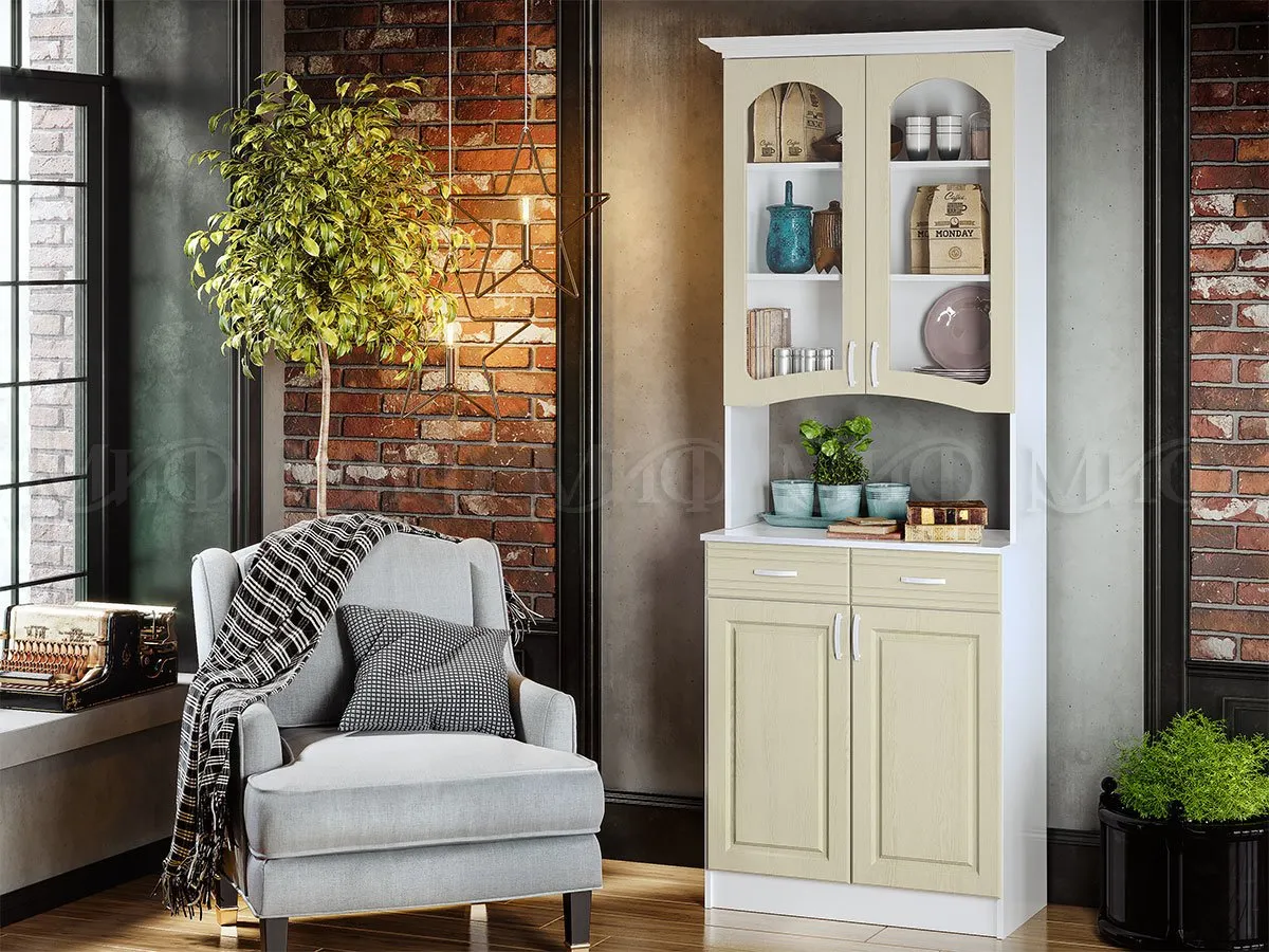 Буфет Констанция 2-х дверный (фисташка)