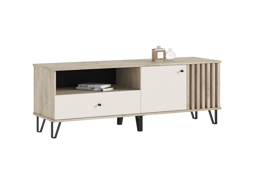 Тумба ТВ Роджинамиф (крафт серый/кашемир)