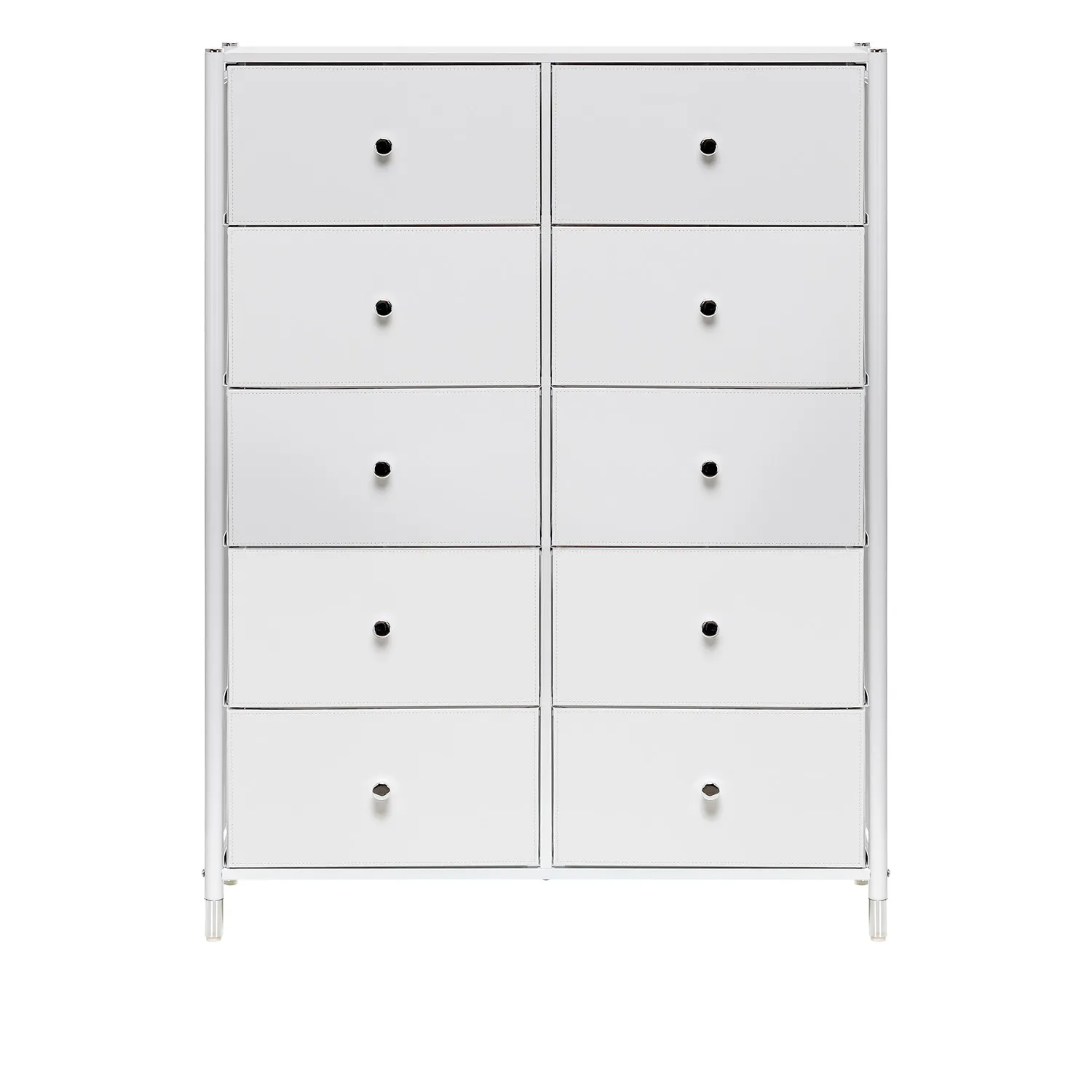 Комод Leset Нирита/Хайди, 10 ящиков, Белый (Белый/Белый)