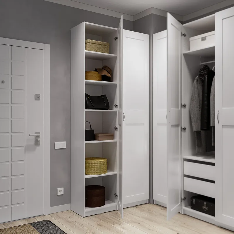 2.06.01.020.1 МАКС шкаф 1 дверь 50х38х233 белый RU