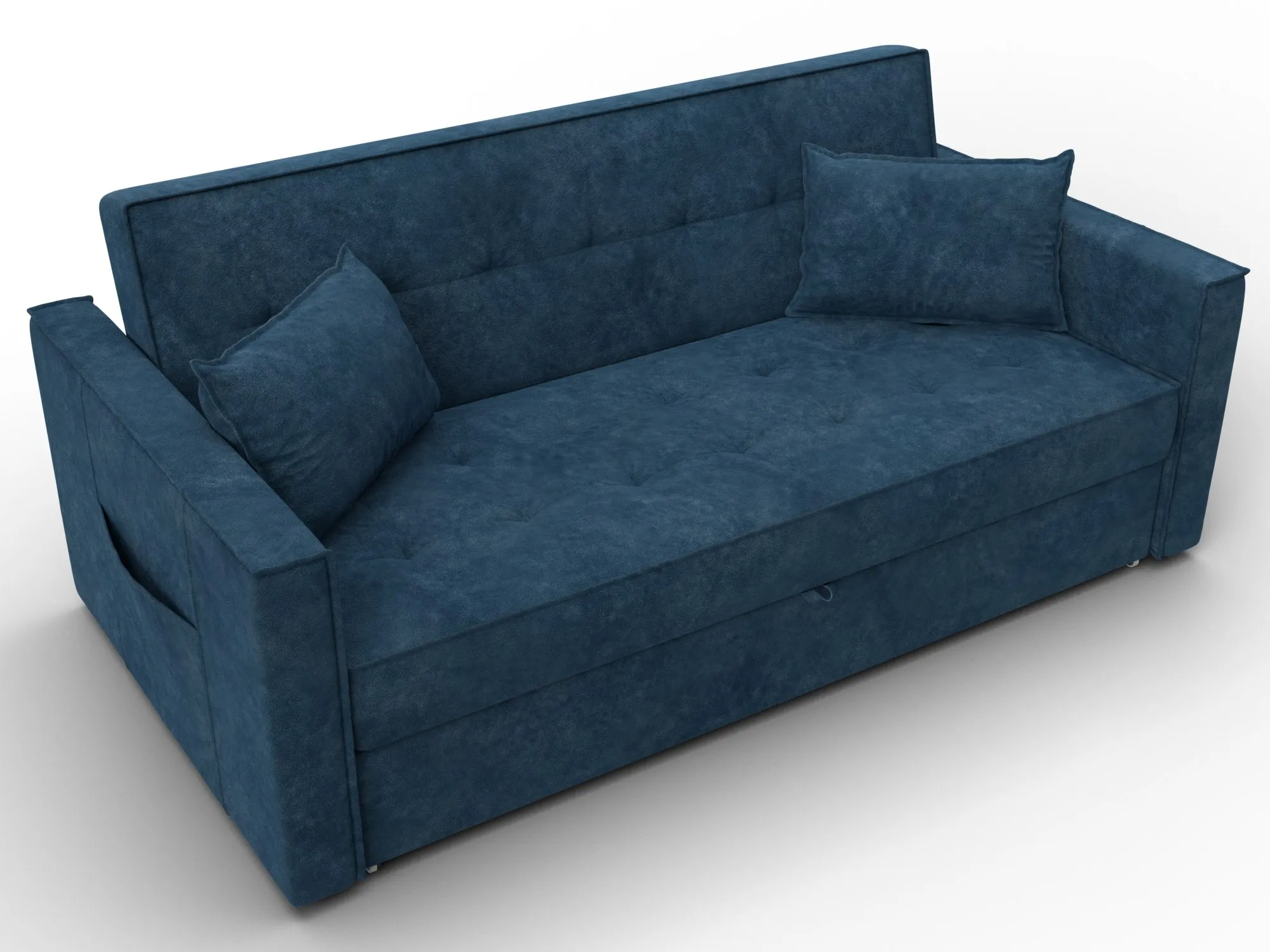 Диван прямой Лига-104 (160) ( BRUT 11 синий )