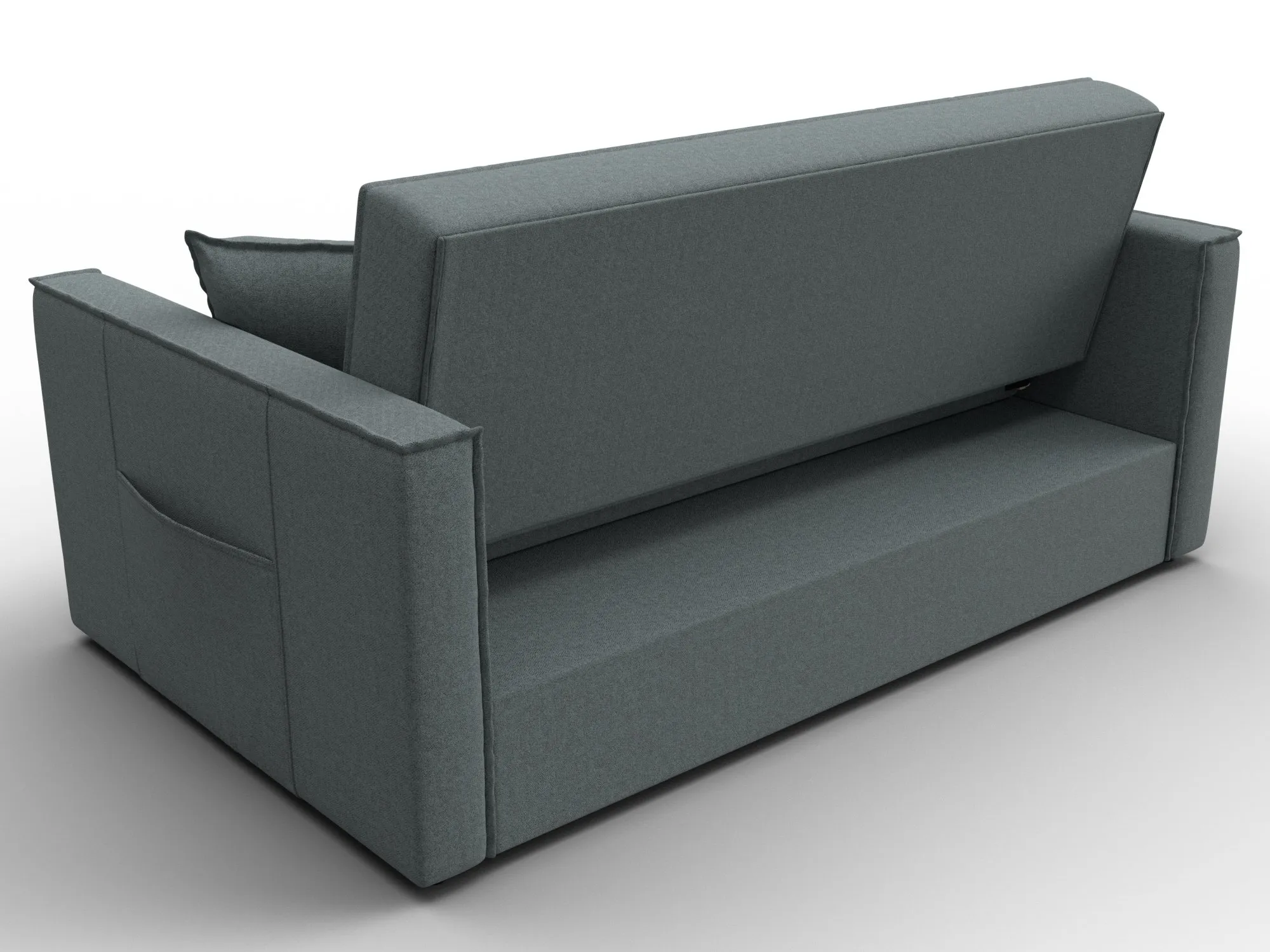 Диван прямой Лига-104 (140) ( Амур 07 серый )