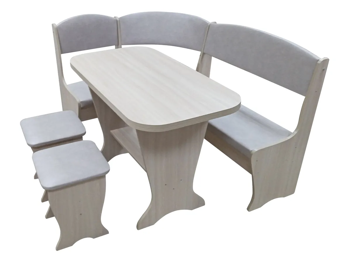 Кухонный уголок Весна с раскладным столом (ясень шимо)