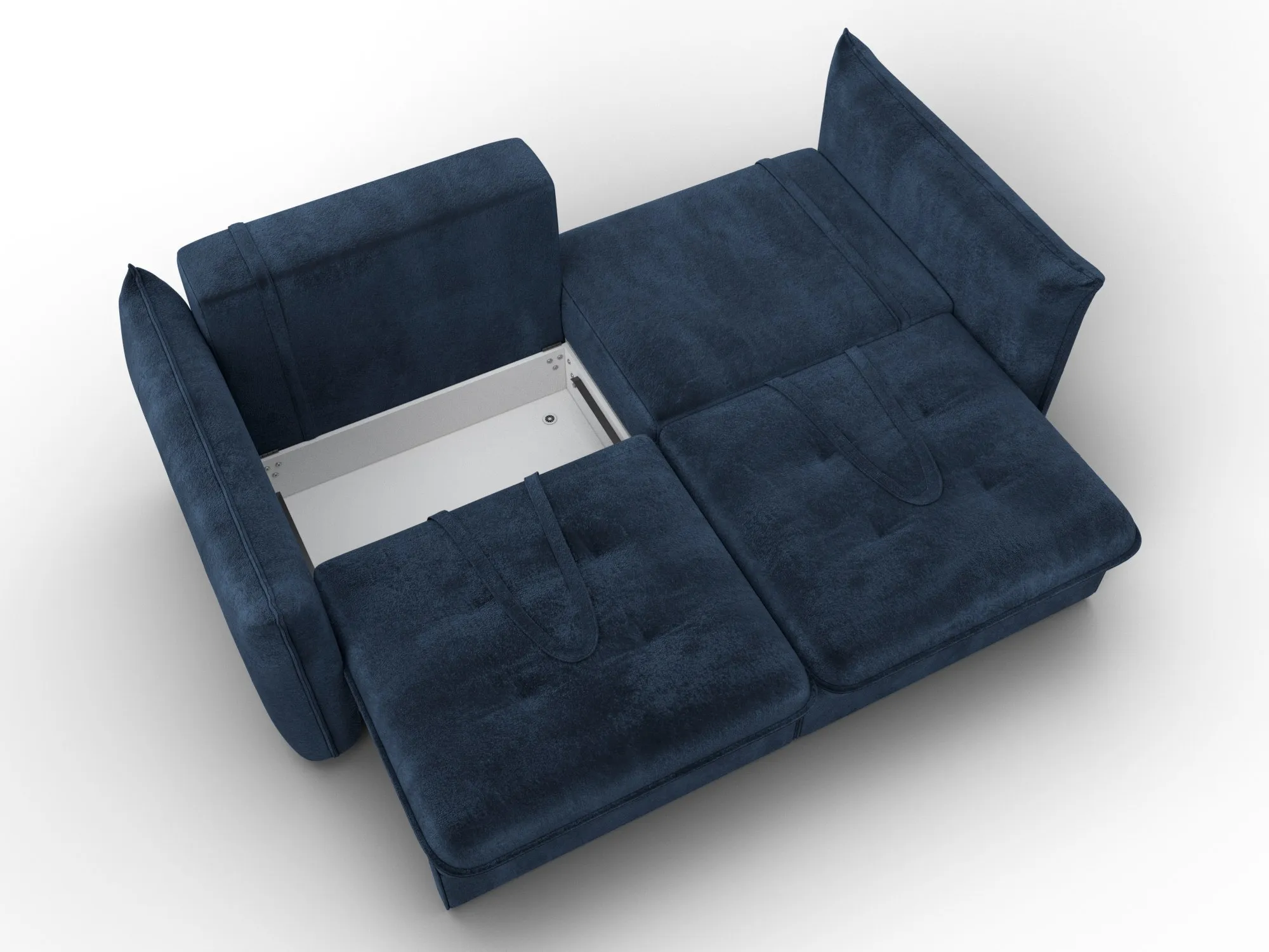 Диван прямой Лига-100 НПБ ( TOWER 13 синий )