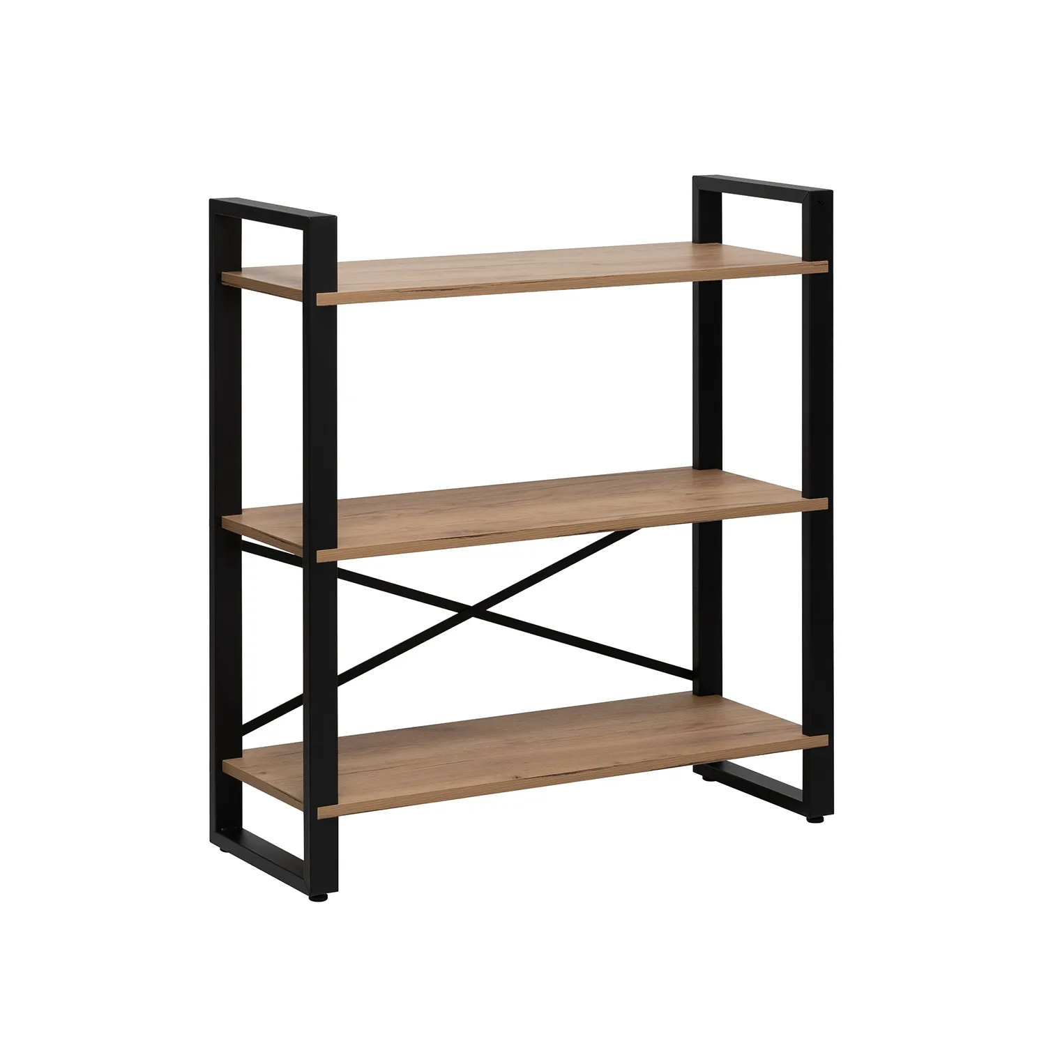 Стеллаж Leset Стилвуд 133 (Чёрный/Дуб крафт золотой)