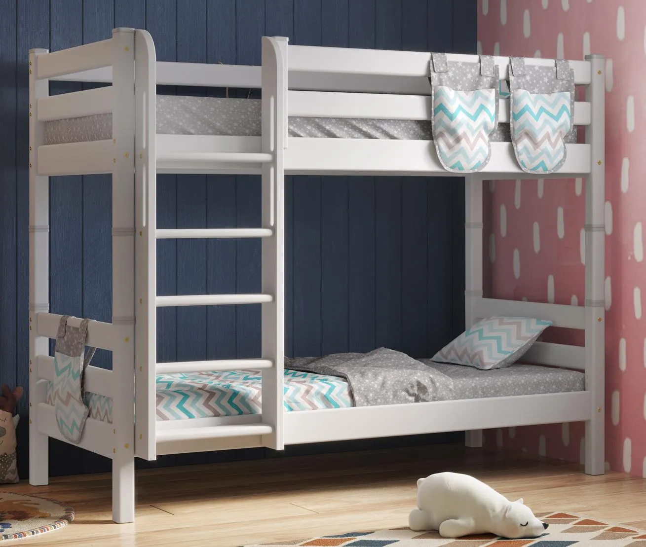 Двухъярусная кровать Соня-9 с прямой лестницей