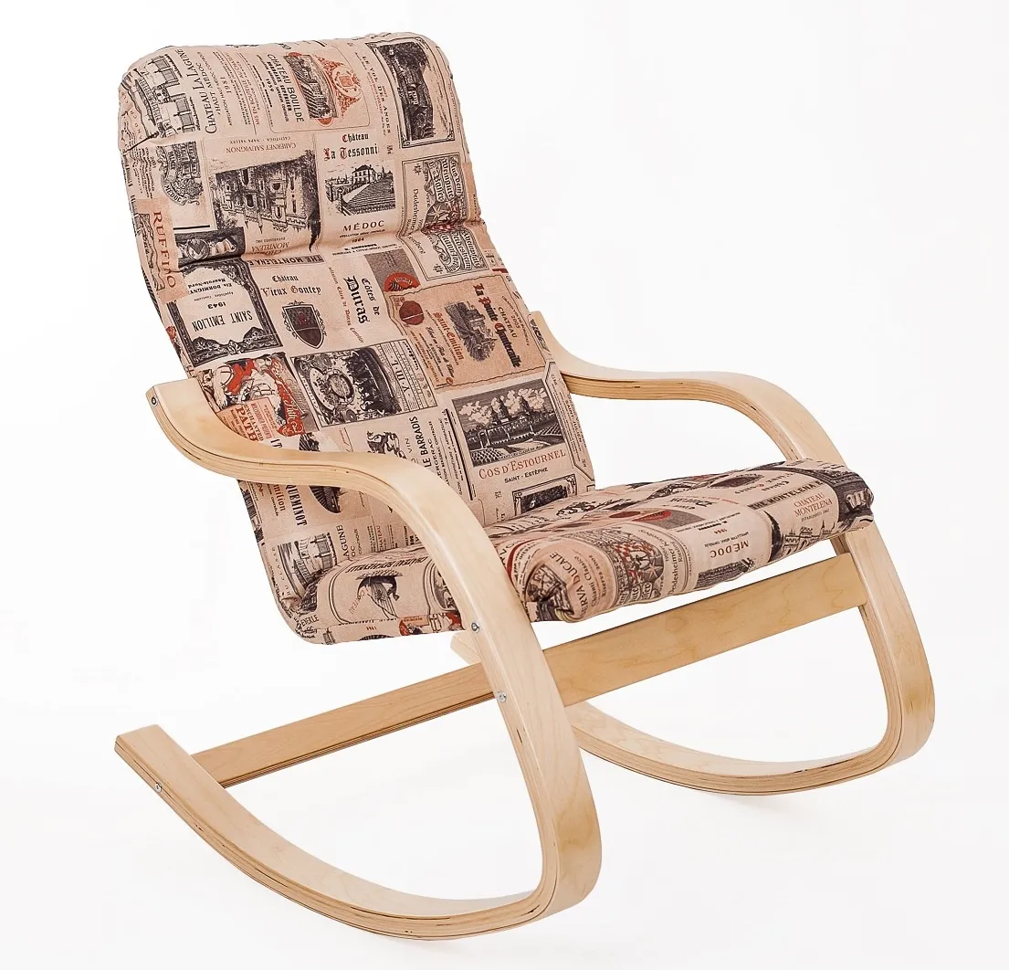 Кресло-качалка Эйр, береза/Винум 02