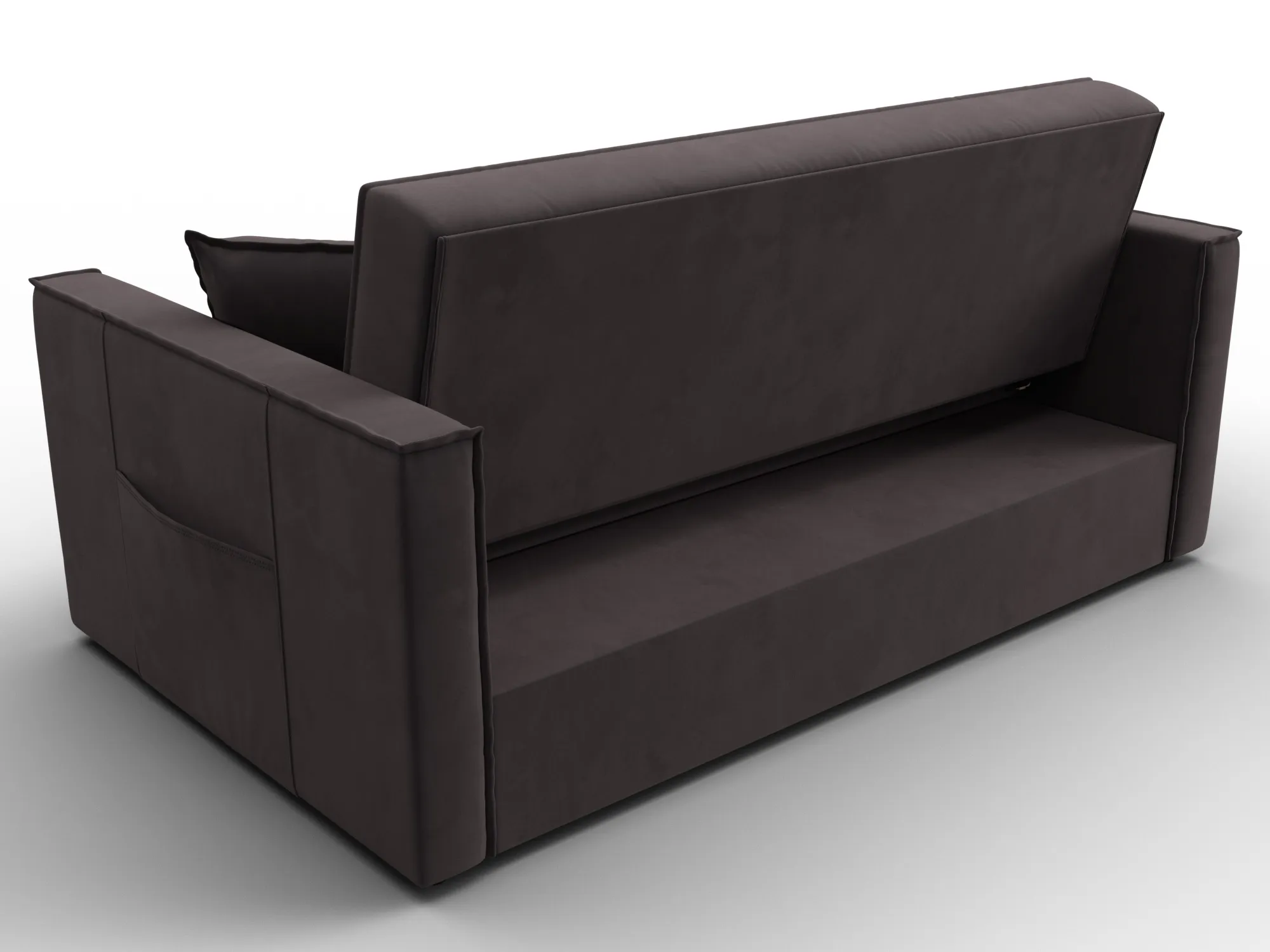 Диван прямой Лига-104 (140) ( SEVEN 727 коричневый )