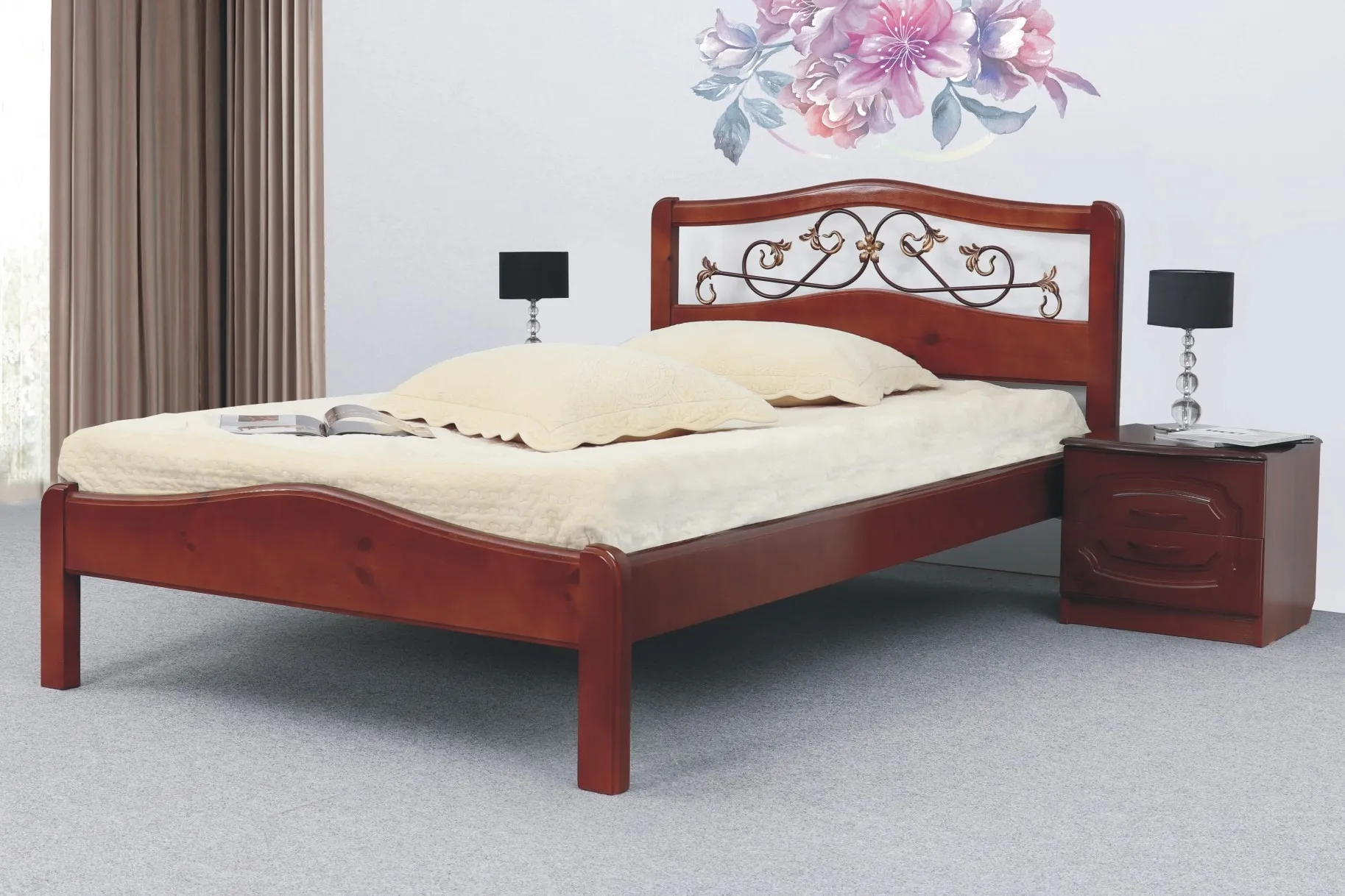 Тахта Людмила 3 орех светлый 1200