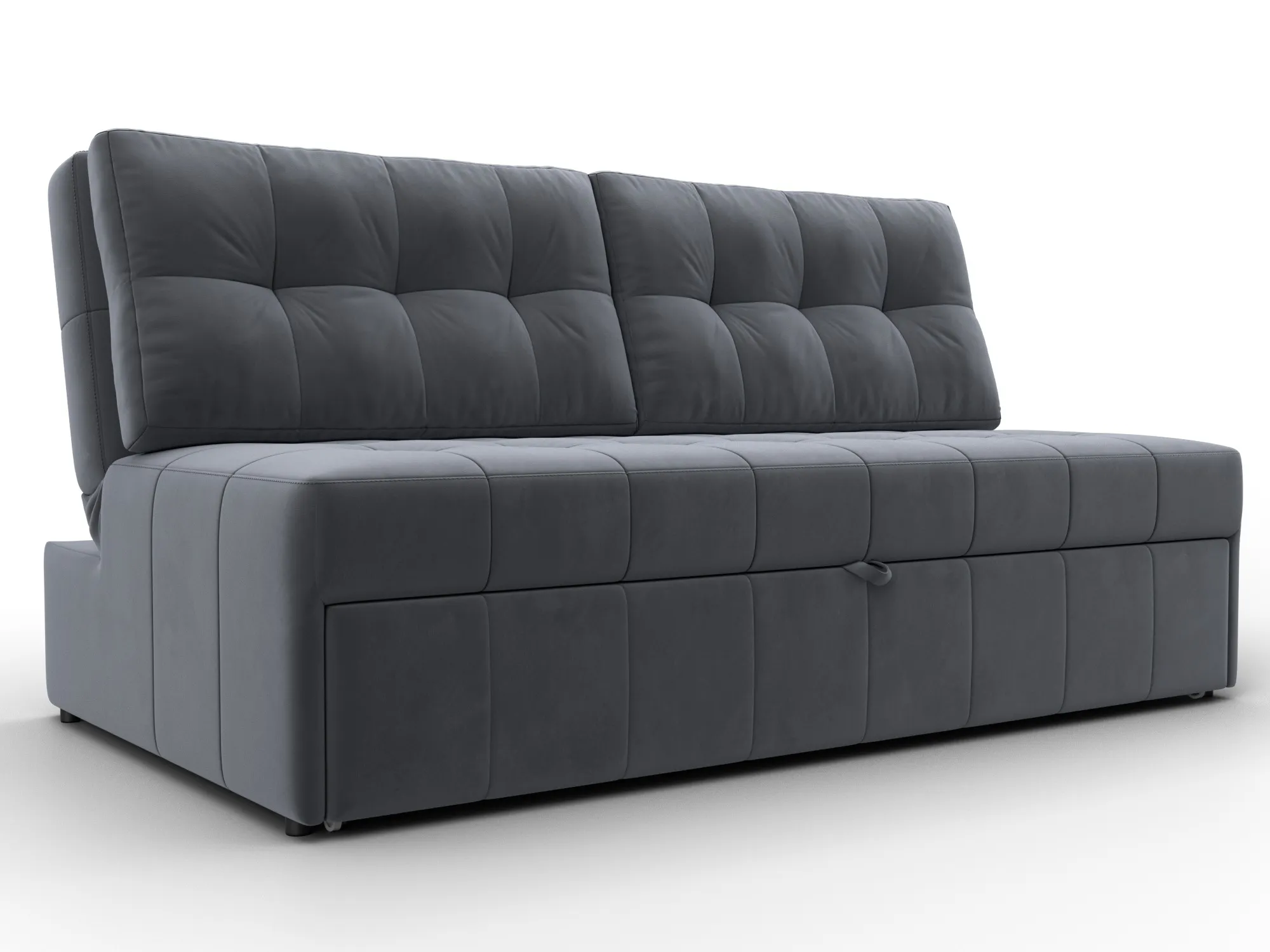 Диван прямой Лига-107 (160) ( SEVEN 17 серый )