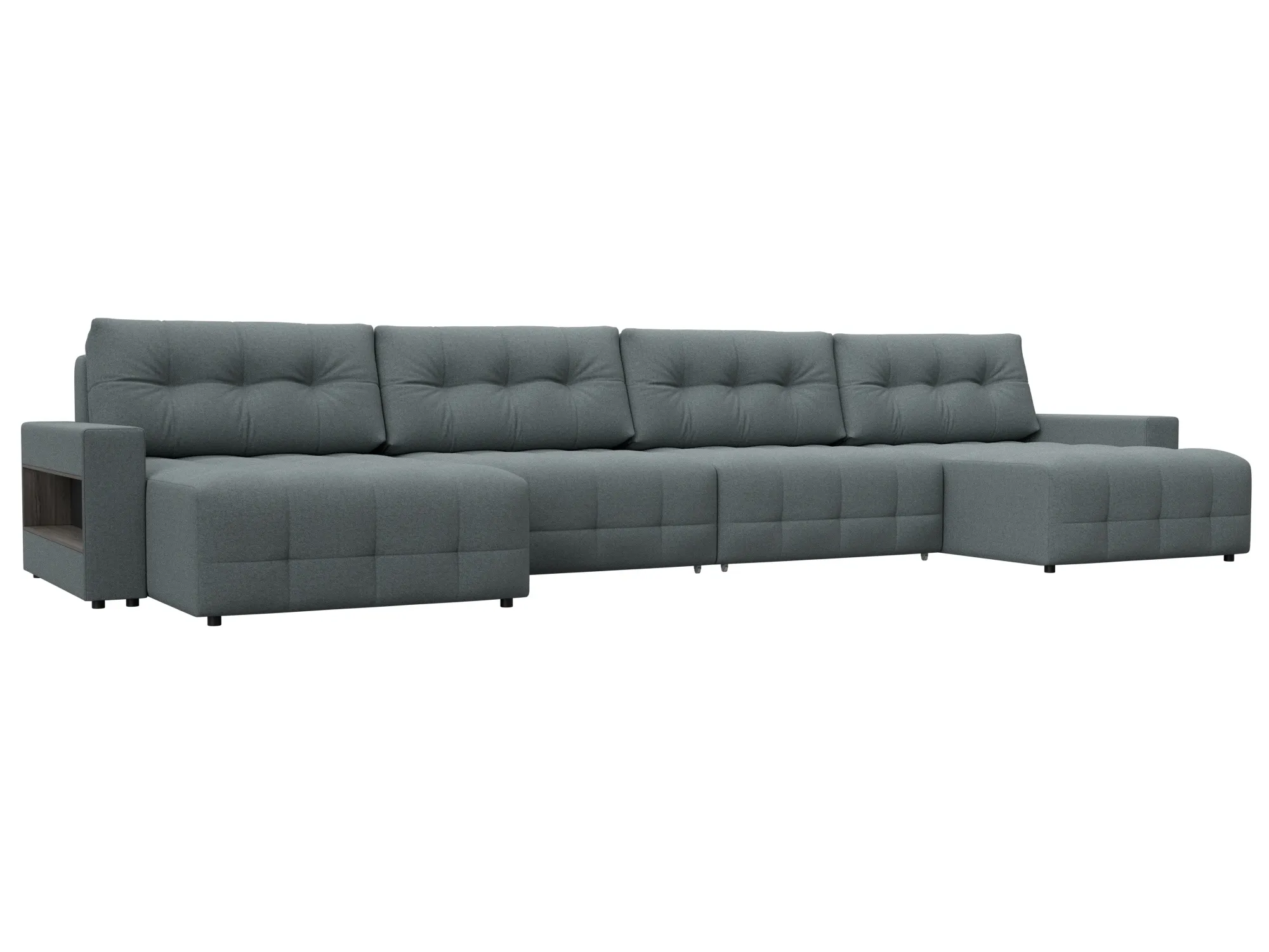 Диван П-образный с полками Лига-053 НПБ Лонг