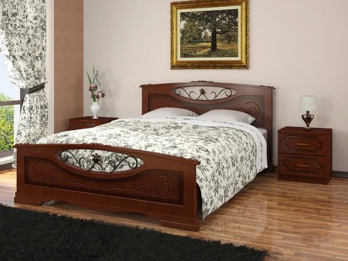 Кровать из массива Елена-5 (160*200)