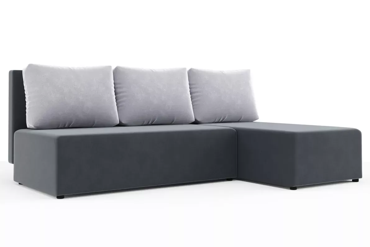 Угловой диван Рим Светло-серый, Темно-серый