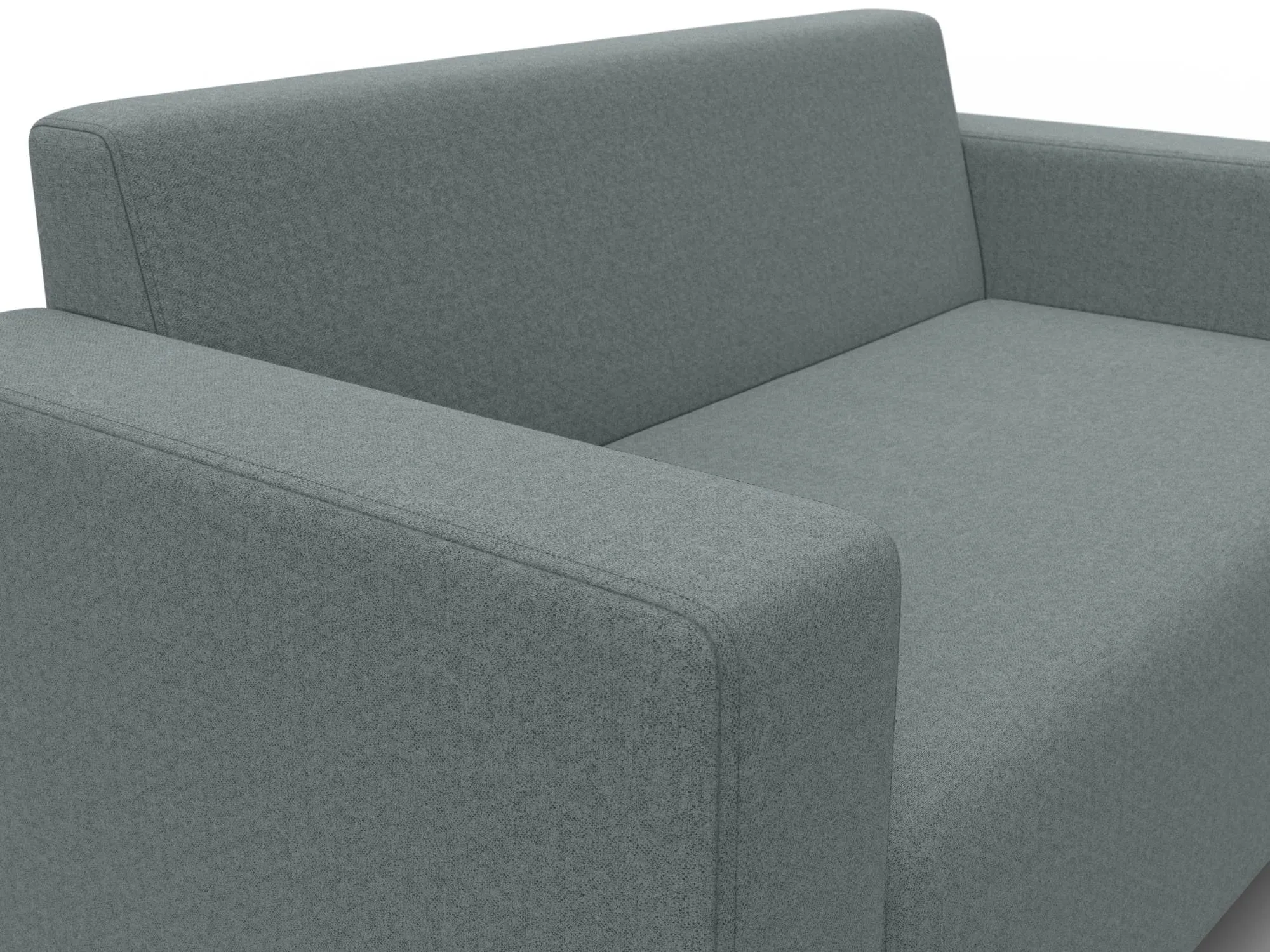 Диван прямой Лига-093 ( Амур 07 серый )