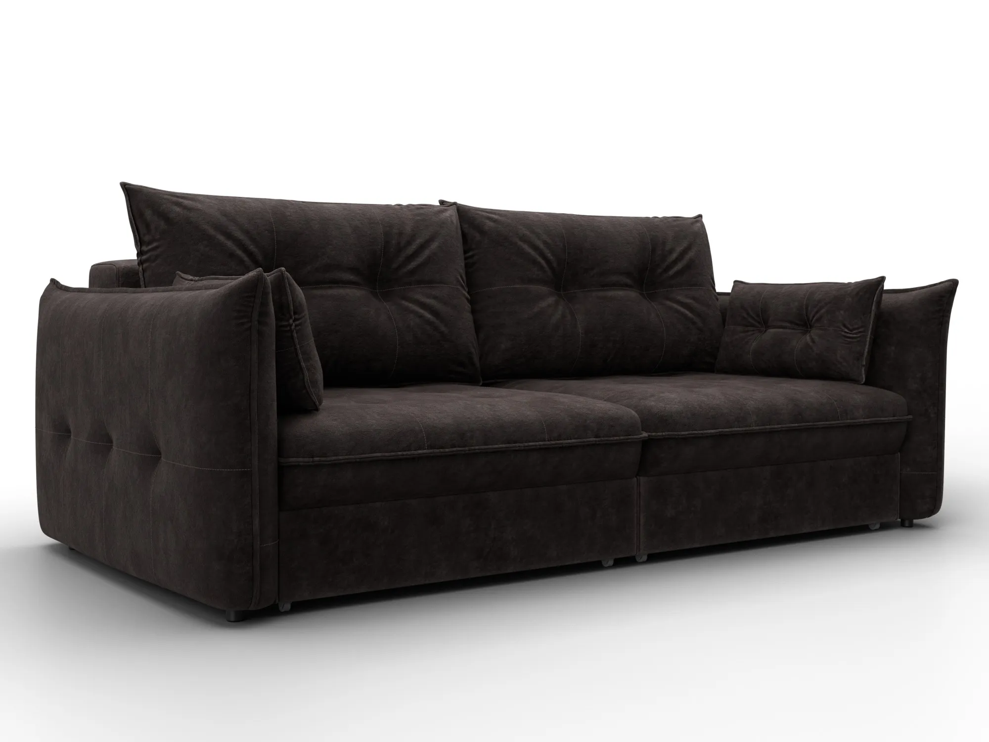 Диван прямой Лига-100 НПБ ( BRUT 17 коричневый )