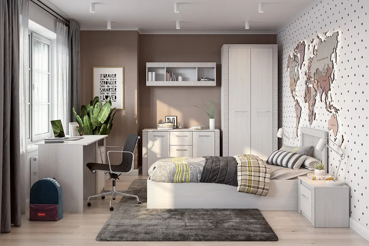 Модульная детская  Гамма 20 Ясень Анкор светлый