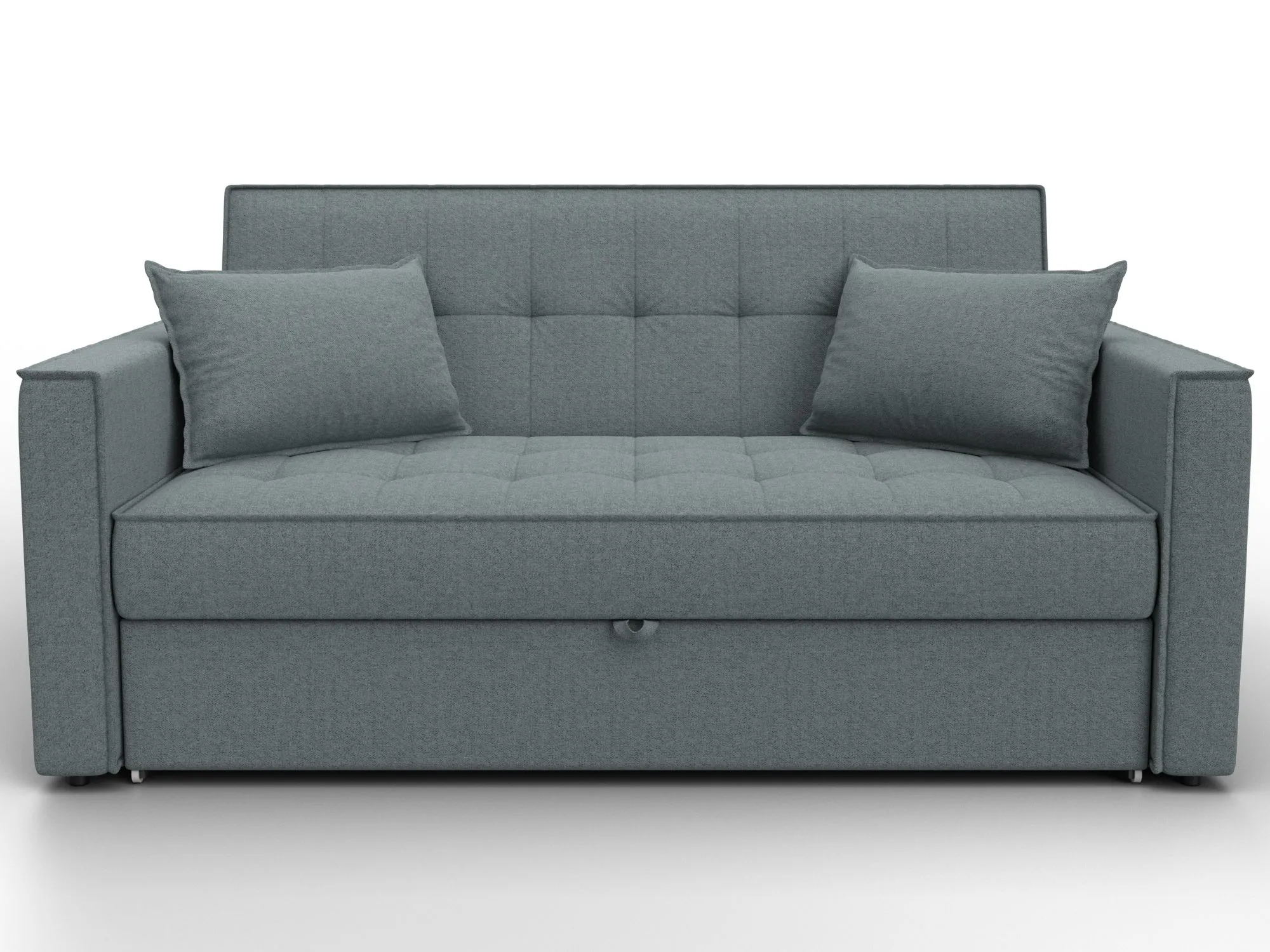 Диван прямой Лига-104 (140) ( Амур 07 серый )