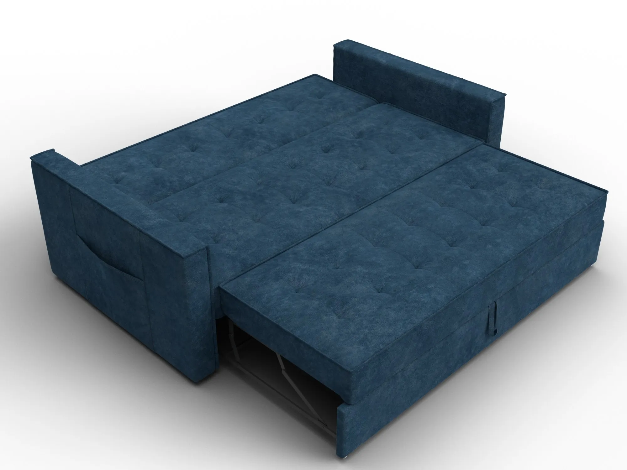 Диван прямой Лига-104 (160) ( BRUT 11 синий )