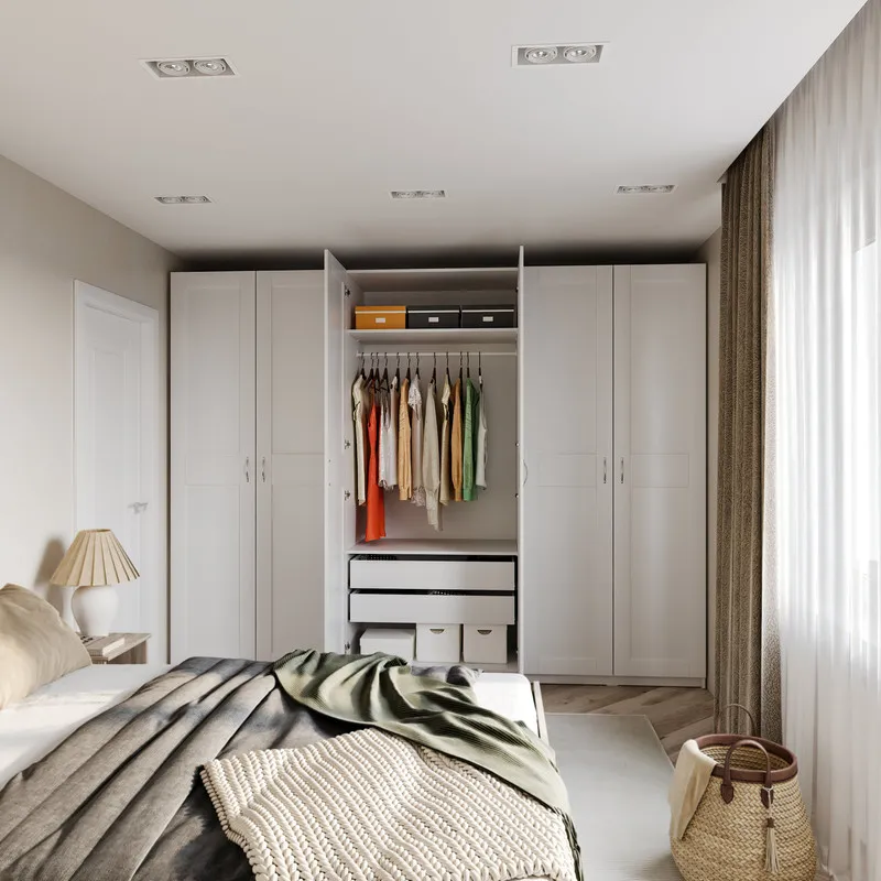 2.06.01.030.1 МАКС шкаф 2 двери 75х61х233 белый RU