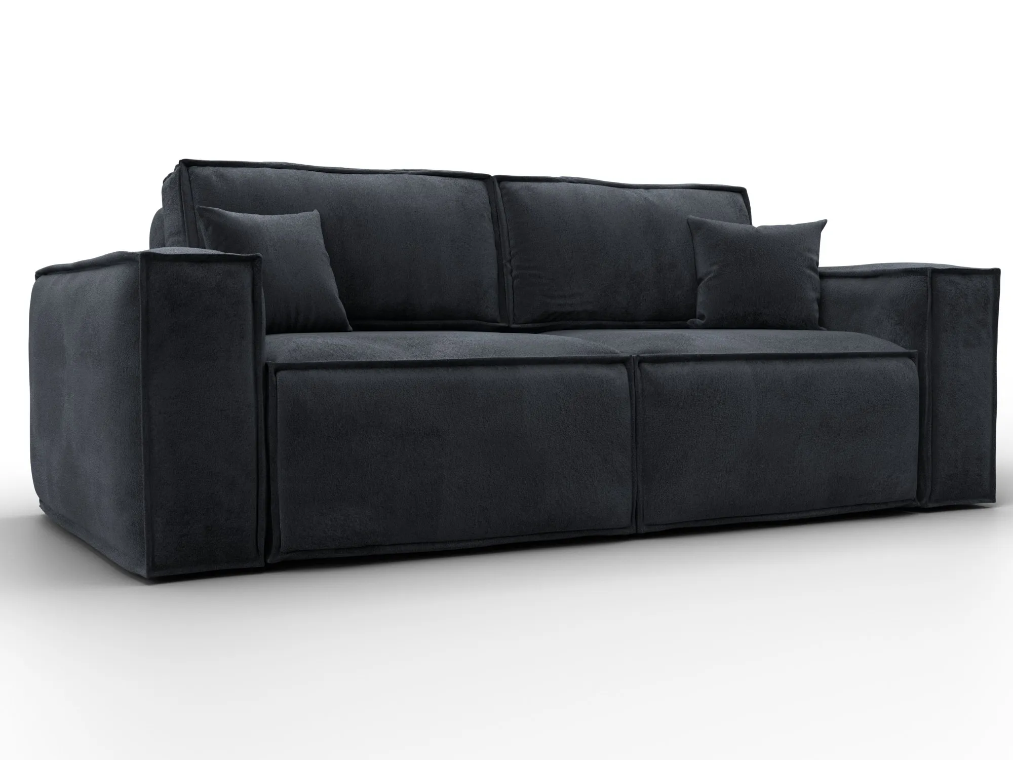 Диван прямой Лига-081 НПБ ( TOWER 11 темно-серый )