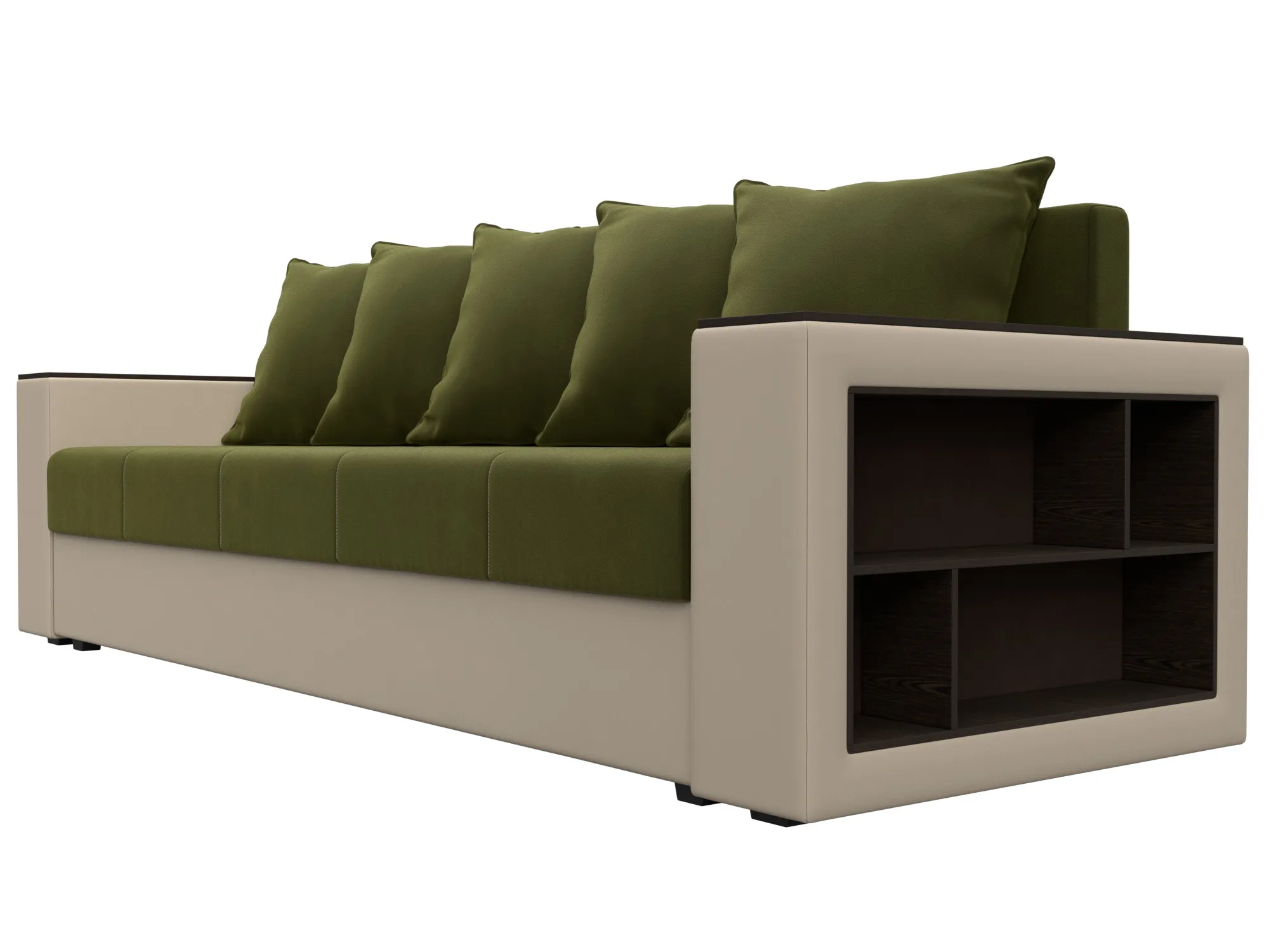 Диван прямой Дубай Лайт ( Зеленый;Бежевый )