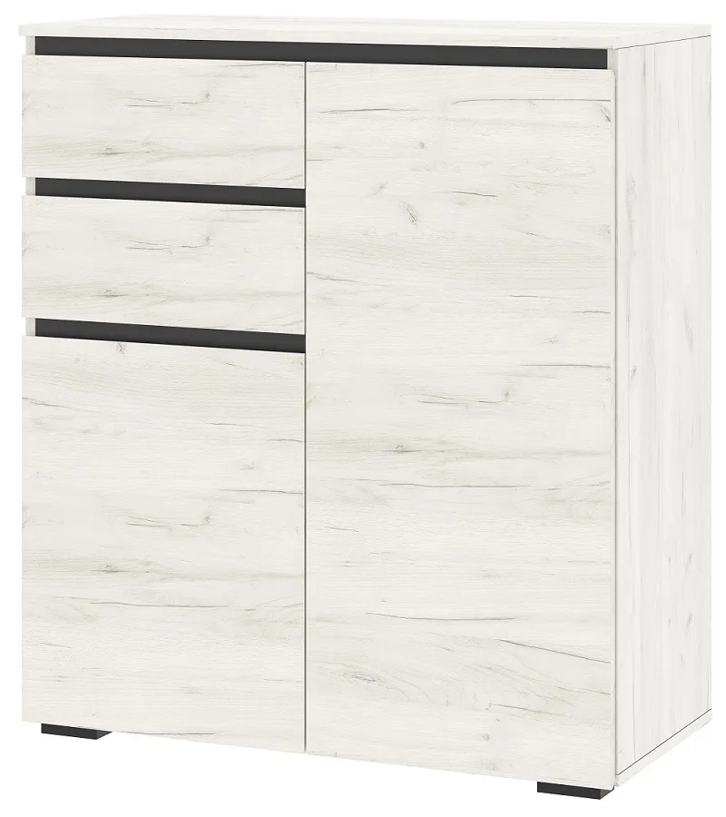 Тумба ГРЕТТА 1800 2С2Я  Дуб Крафт белый