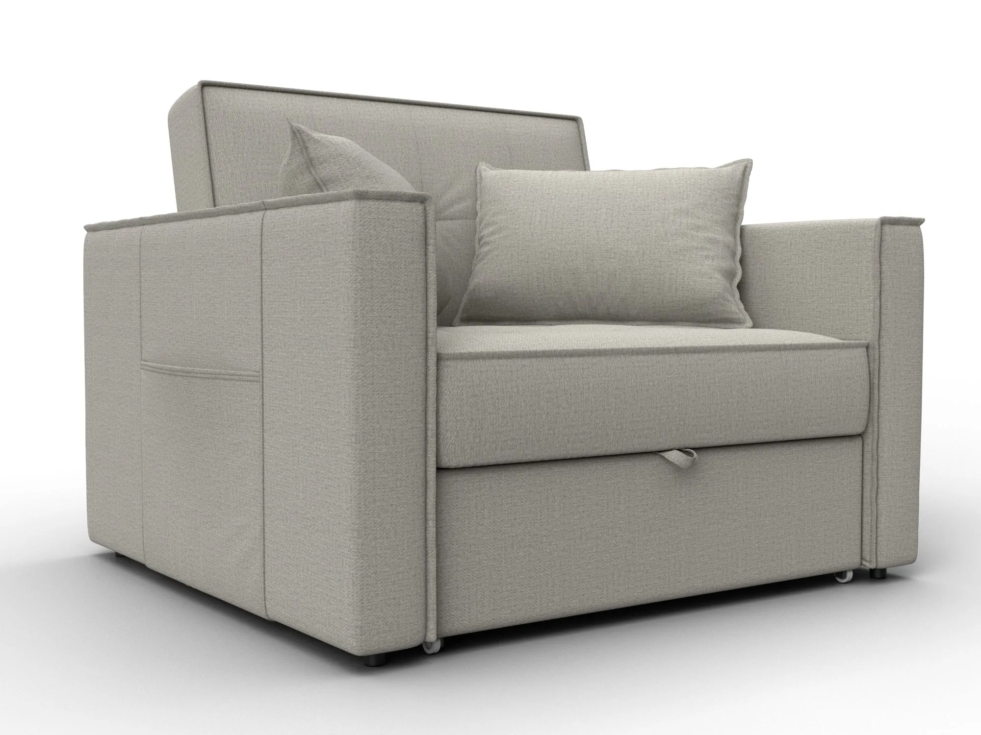 Кресло-кровать Лига-104 (80) ( Амур 02 бежевый )