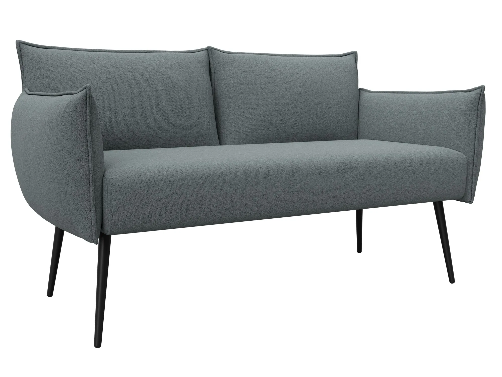 Диван прямой Лига-083 ( рогожка Амур 07 серый )