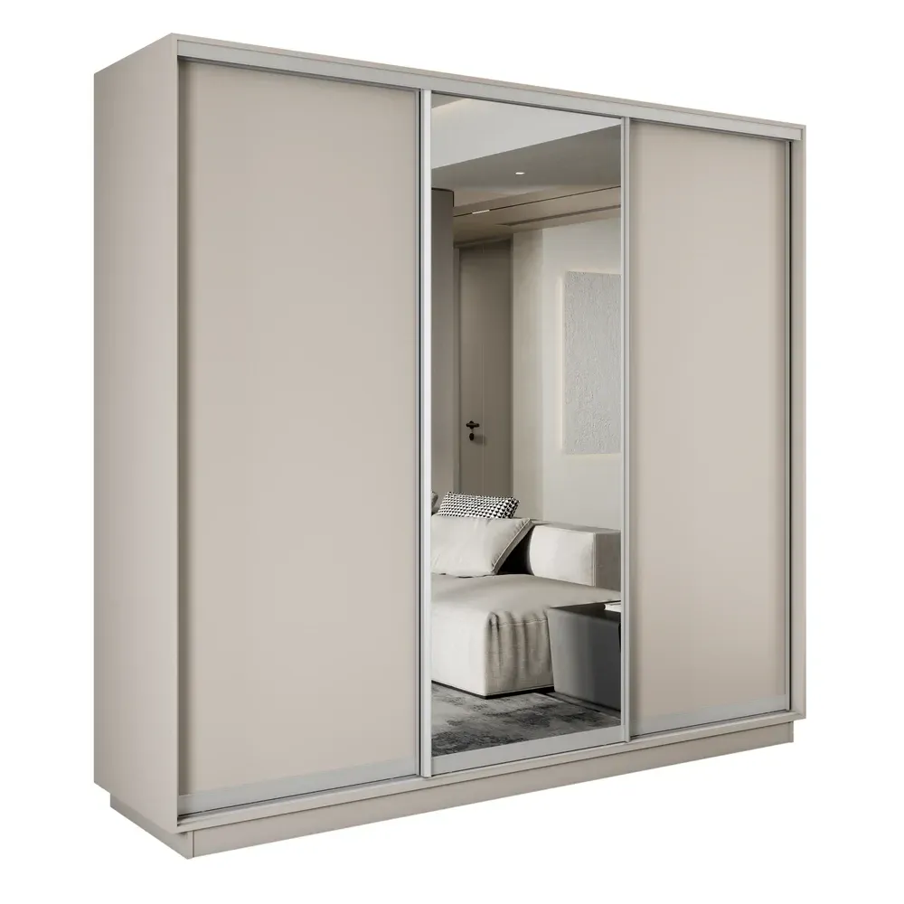 Шкаф-купе Экспресс трио 1 зеркало 2400 (Кашемир)