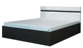 Кровать Ненси 1,4 с подъемным механизмом (венге/белый глянец)