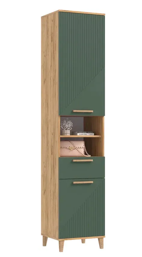 Пенал открытый Ирис  Браш Мени Грин/Дуб Крафт