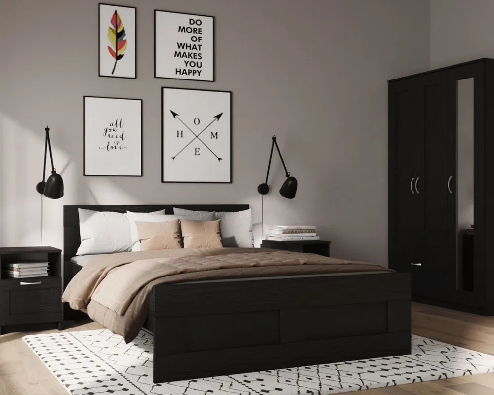 2.02.04.180.5 СИРИУС кровать двойная 120х200 Дуб Венге RU