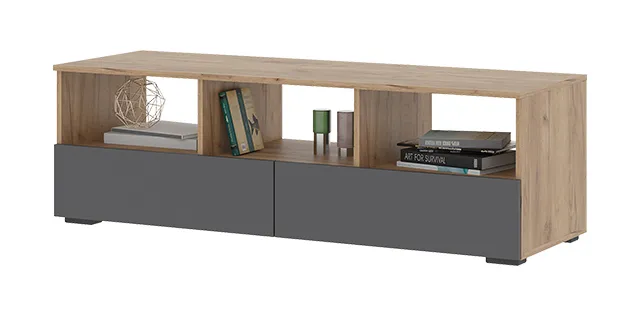 Тумба ТВ Хелен ТБ 02 дуб крафт золото - серый графит