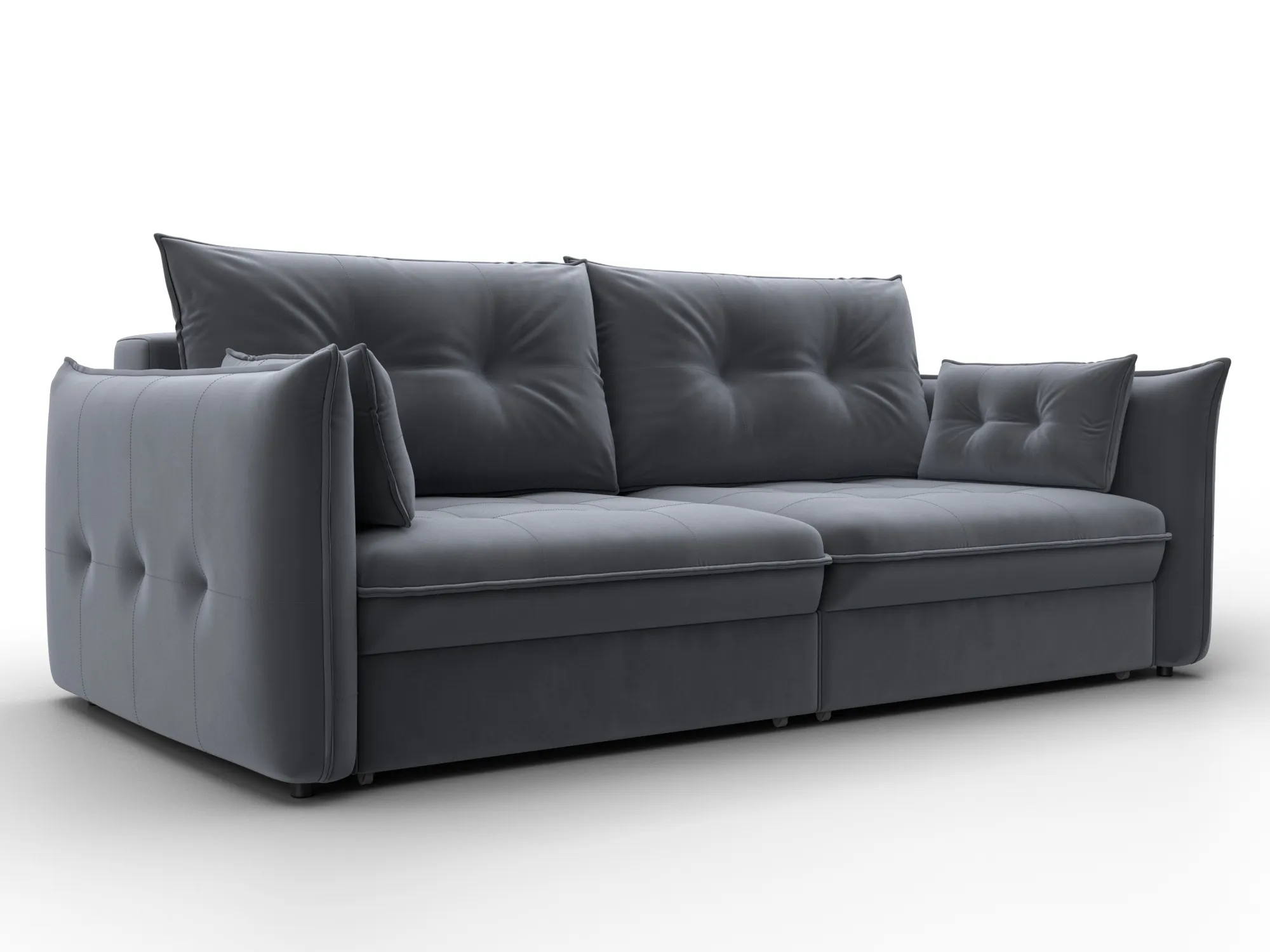 Диван прямой Лига-100 НПБ ( SEVEN 17 серый )