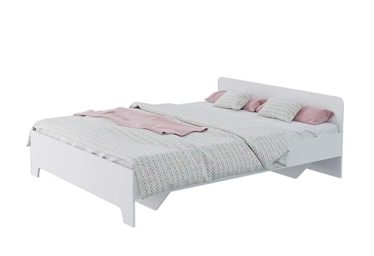 Кровать Виктор (Victor) 1,6 с основанием (белый)