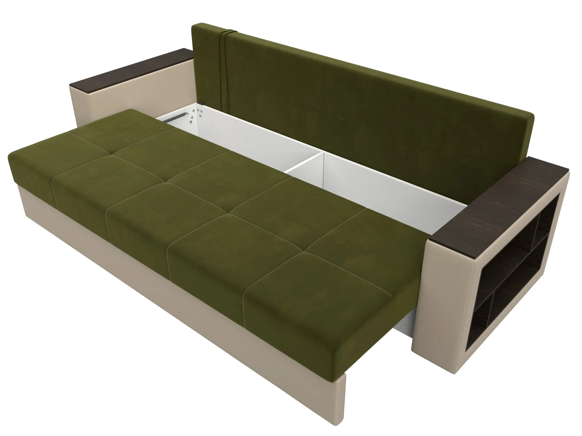 Диван прямой Дубай Лайт ( Зеленый;Бежевый )