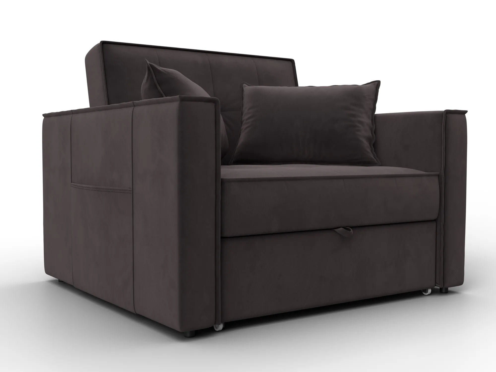 Кресло-кровать Лига-104 (80) ( SEVEN 727 коричневый )