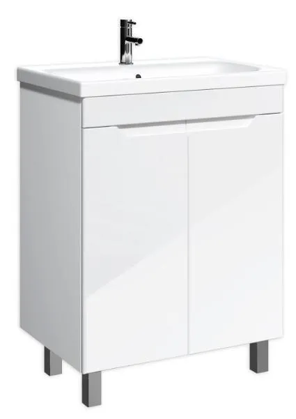 Тумба под умывальник "ELEN 65 Optima" без ящика глянец Домино