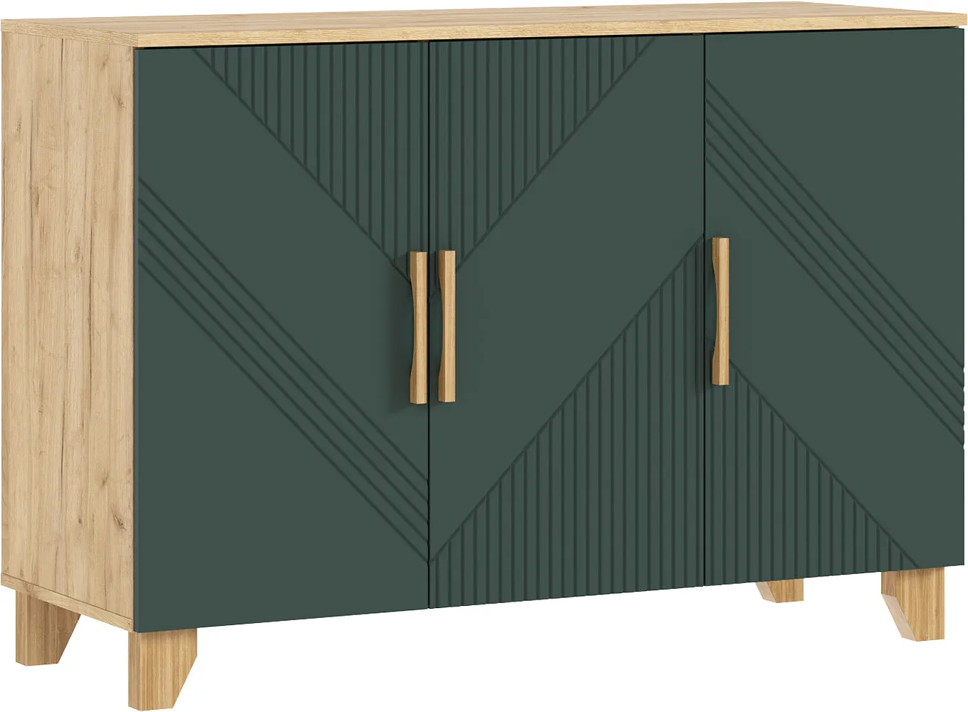Ирис Комод (1200) (Браш Мени Грин, Дуб Крафт)